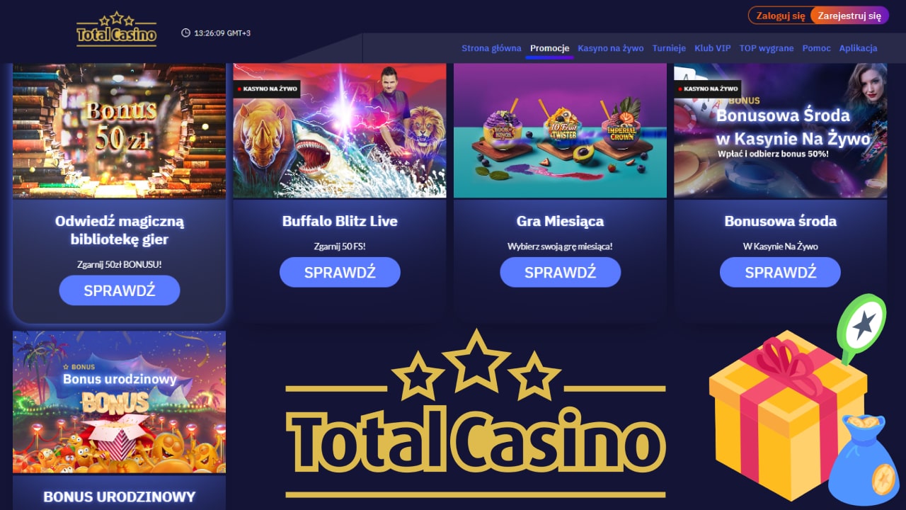 oferta Total Casino na dziś